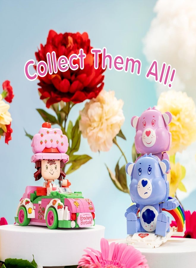 Brickcraft Care Bears Building Bricks Set, 336 Pieces, Cheer Bear and Grumpy Bear with Rainbow Base, Cute Collectible Gift for Kids and Fans, Holiday Xmas Christmas Decoration Display Toy - Image 4